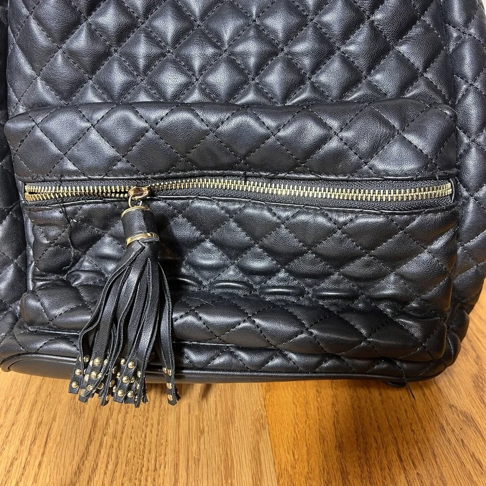 Bebe Maria quilted Large backpack Purse